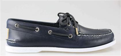 Sperry Top-Sider Authentic Δερμάτινα Ανδρικά Boat Shoes σε Μπλε Χρώμα από το Z-mall
