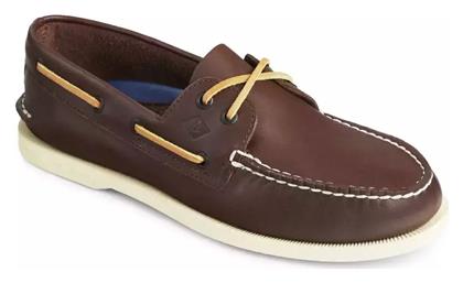 Sperry Top-Sider Δερμάτινα Ανδρικά Boat Shoes σε Καφέ Χρώμα από το Z-mall