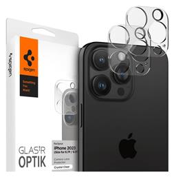 Spigen Cover Optik.tr Προστασία Κάμερας Tempered Glass Διάφανο για το iPhone 14 Pro / 14 Pro Max / 15 Pro / 15 Pro Max