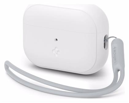 Spigen Fit Θήκη Σιλικόνης με Γάντζο White/Grey για Apple AirPods Pro 2