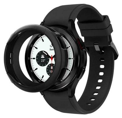 Spigen Liquid Air Θήκη Σιλικόνης σε Μαύρο χρώμα για το Galaxy Watch 4 Classic 46mm από το Uniqueshop