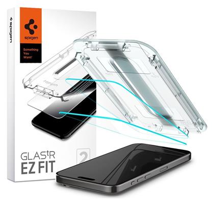 Spigen Oleophobic Coated Glas.tr Ez Fit 2τμχ (iPhone 15 Pro Max) από το e-shop