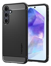 Spigen Rugged Armor Back Cover Σιλικόνης 2mm Ανθεκτικό Μαύρο (Galaxy A55)