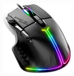 Spirit of Gamer Pro-M5 RGB Gaming Ποντίκι 12800 DPI Μαύρο από το Public