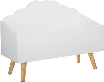Spitishop Παιδικό Κουτί Αποθήκευσης από Ξύλο Cloud Λευκό 58x28x45.5cm από το Spitishop