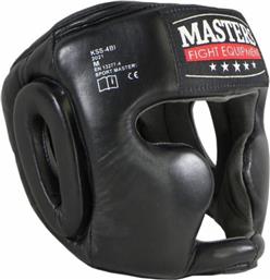 Sport Masters KSS4B1 Κάσκα Πυγμαχίας Ενηλίκων Κλείστού Τύπου Δερμάτινη Μαύρη