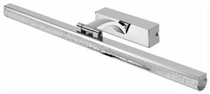 Spot Light Μοντέρνο Φωτιστικό Τοίχου με Ενσωματωμένο LED και Φυσικό Λευκό Φως σε Ασημί Χρώμα Πλάτους 60cm