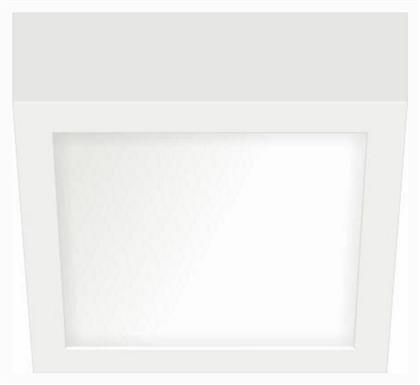 Spot Light Τετράγωνο Μεταλλικό Πλαίσιο για Σποτ με Ενσωματωμένο LED και Φυσικό Λευκό Φως σε Λευκό χρώμα 12x12cm από το Polihome