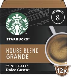 Starbucks Κάψουλες House Blend Grande για Μηχανή Nescafe Dolce Gusto Starbucks (12 τεμ) Κωδικός: 51012613