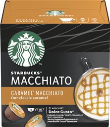 Starbucks Κάψουλες Machiatto Caramel Macchiato Συμβατές με Μηχανή Dolce Gusto 12caps