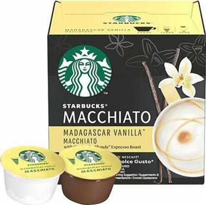 Starbucks Κάψουλες Machiatto Madagascar Vanilla Συμβατές με Μηχανή Dolce Gusto 12caps
