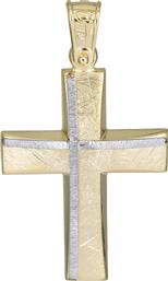 Σταυροί Βάπτισης - Αρραβώνα Χειροποίητος χρυσός σταυρός Κ14 για αγόρι 026172 026172 Ανδρικό Χρυσός 14 Καράτια από το Kosmima24