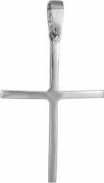 Σταυροί Βάπτισης - Αρραβώνα Λευκόχρυσος σταυρός Κ9 017256 017256 Ανδρικό Χρυσός 9 Καράτια από το Kosmima24