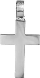 Σταυροί Βάπτισης - Αρραβώνα Σταυρός βάπτισης από λευκόχρυσο 18 καρατίων 036187 036187 Ανδρικό Χρυσός 18 Καράτια