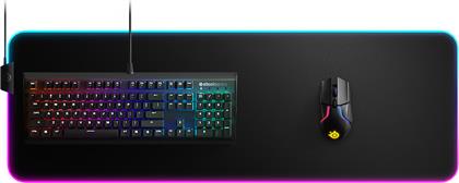 SteelSeries Qck Prism Cloth Gaming Mouse Pad XXL 900mm με RGB Φωτισμό Μαύρο από το Public