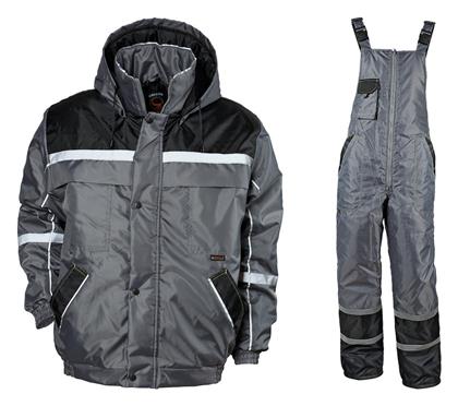 Stenso Φόρμα Εργασίας με Τιράντες Αδιάβροχη Βαμβακερή Γκρι