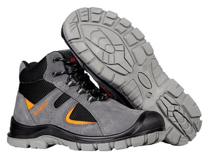 Stenso Kastor Αδιάβροχο Μποτάκι Ασφαλείας Γκρι S1