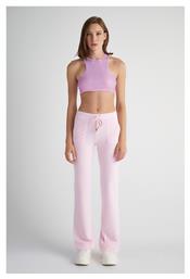 SugarFree Γυναικείο Αθλητικό Crop Top Αμάνικο Ροζ από το SugarFree