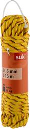 Suki Σχοινί FUN Κίτρινο/Μαύρο/Κόκκινο 6mm 15m