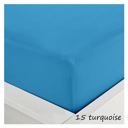 Sunshine Σεντόνι Υπέρδιπλο με Λάστιχο 160x200x20εκ. Menta 152 Turquoise 15