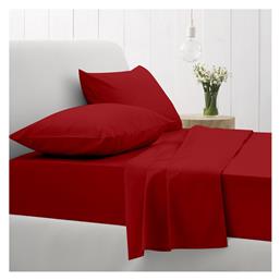 Sunshine Σετ Διπλό 4τμχ 200x270εκ. Cotton Feelings 151 113 Red