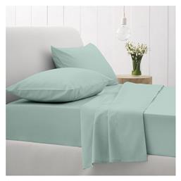 Sunshine Σετ Διπλό 4τμχ 150x205+30εκ. με Λάστιχο Cotton Feelings 105 Aqua