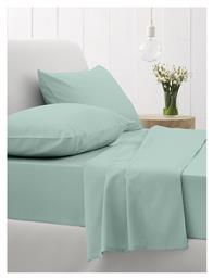 Sunshine Σετ Σεντόνια Μονά με Λάστιχο 105x205x30εκ. Cotton Feelings 105 Aqua