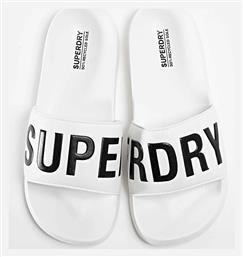 Superdry Ανδρικά Slides Λευκά