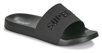 Superdry Ανδρικά Slides Μαύρα από το Parex