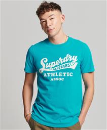 Superdry Ανδρικό Αθλητικό T-shirt Κοντομάνικο Τιρκουάζ από το Outletcenter