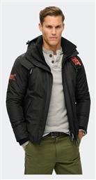 Superdry Ανδρικό Μπουφάν Puffer Αδιάβροχο και Αντιανεμικό Μαύρο από το Karakikes