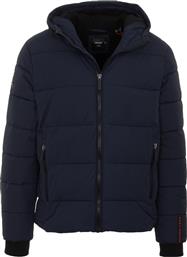 Superdry Ανδρικό Μπουφάν Puffer για Χειμώνα Navy Μπλε από το Maroudas