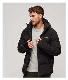 Superdry Ανδρικό Χειμωνιάτικο Μπουφάν Puffer Μαύρο από το Karakikes