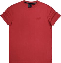 Superdry Ανδρικό T-shirt Κόκκινο Μονόχρωμο από το Favela