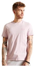 Superdry Ανδρικό T-shirt Κοντομάνικο Pale Pink Marl από το Silenzio