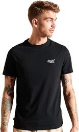 Superdry Ανδρικό T-shirt Μαύρο με Λογότυπο