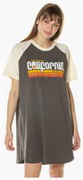 Superdry Cali Surf Καλοκαιρινό Mini T-shirt Φόρεμα Μαύρο