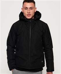 Superdry Casual Μαύρο Padded Elite Μπουφάν Με Κουκούλα από το HeavenOfBrands