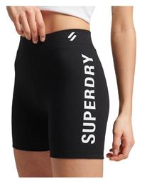 Superdry Code Core Cycle Short Training Γυναικείο Κολάν-Σορτς Ψηλόμεσο Μαύρο από το Outletcenter