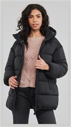 Superdry Code Xpd Cocoon Κοντό Γυναικείο Puffer Μπουφάν για Χειμώνα Μαύρο από το Spartoo