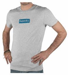 Superdry Core Workwear Ανδρικό T-shirt Γκρι με Λογότυπο από το Plus4u