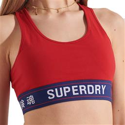 Superdry Γυναικείο Αθλητικό Μπουστάκι Κόκκινο από το Outletcenter