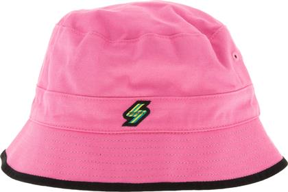 Superdry Γυναικείο Καπέλο Bucket Ροζ