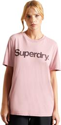 Superdry Γυναικείο T-shirt Soft Pink από το Zakcret Sports