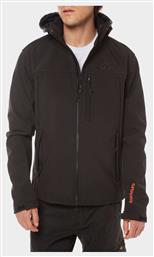 Superdry 'hooded Ανδρικό Χειμωνιάτικο Μπουφάν Softshell Αδιάβροχο και Αντιανεμικό Μαύρο από το Karakikes