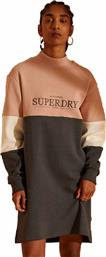 Superdry Iron Gate Mini Μακρυμάνικο Αθλητικό Φόρεμα Γκρι από το Plus4u