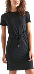 Superdry Καλοκαιρινό Mini T-shirt Φόρεμα Μαύρο