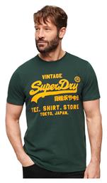 Superdry Neon Vl Ανδρικό T-shirt Κοντομάνικο Πράσινο από το Spartoo