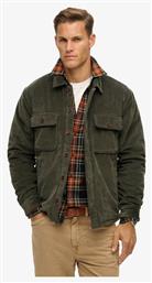 Superdry Overshirt Κοτλέ Πουκάμισο Olive