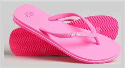 Superdry Ovin Σαγιονάρες σε Ροζ Χρώμα